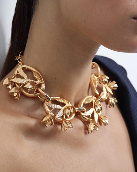 Camelia Link Necklace