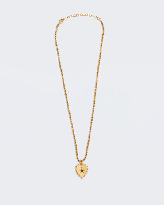 Fitzgerald Pendant With Chain - Emerald