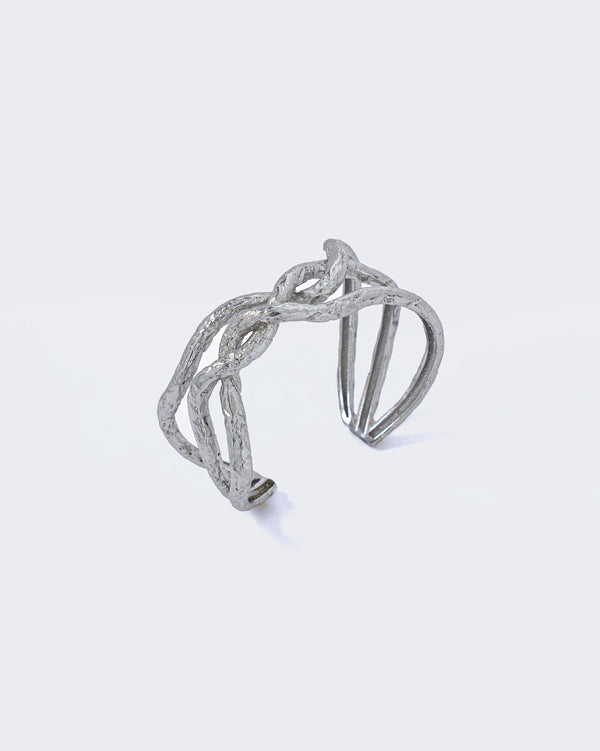 Entwined Bangle Silver