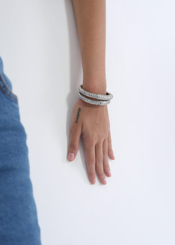 Helix Bangle Silver