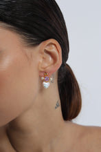 Load image into Gallery viewer, Cou Cou Purple Heart Earrings
