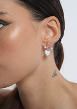 Load image into Gallery viewer, Cou Cou Purple Heart Earrings
