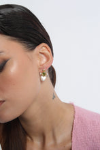 Load image into Gallery viewer, Cou Cou Green Heart Earrings
