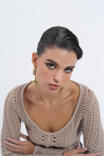 Load image into Gallery viewer, Tara Cross Hoops
