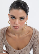 Load image into Gallery viewer, Tara Cross Hoops
