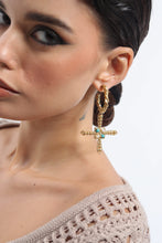 Load image into Gallery viewer, Tara Cross Hoops
