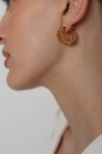 Hyacinth Hoops Gold