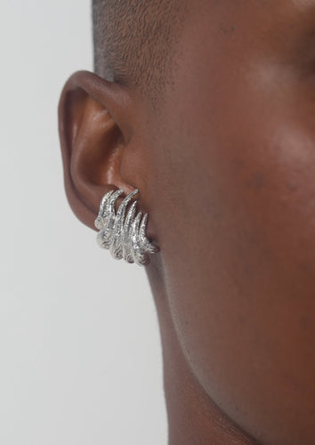 Wave Earrings Silver
