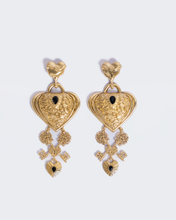 Load image into Gallery viewer, Cordelia Key Heart Earrings
