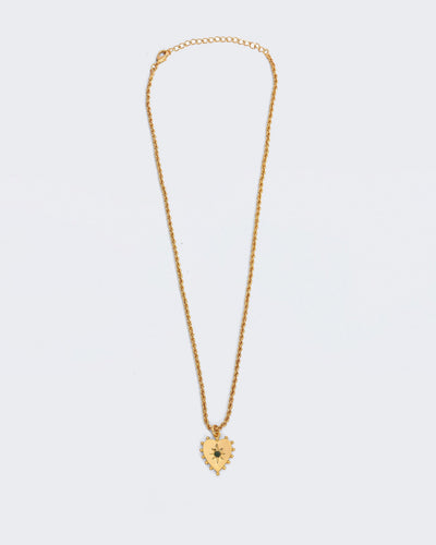 Fitzgerald Pendant With Chain - Emerald