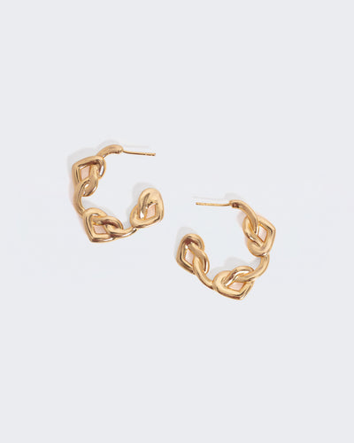 Heartlinks Midi Hoops
