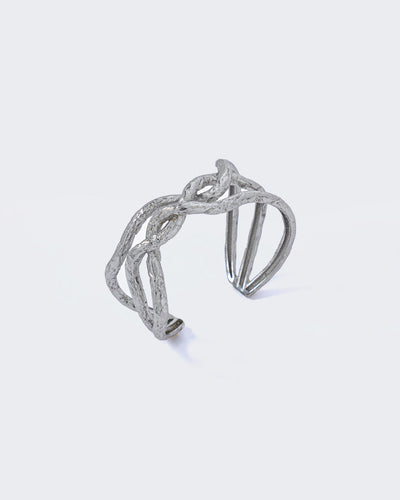 Entwined Bangle Silver