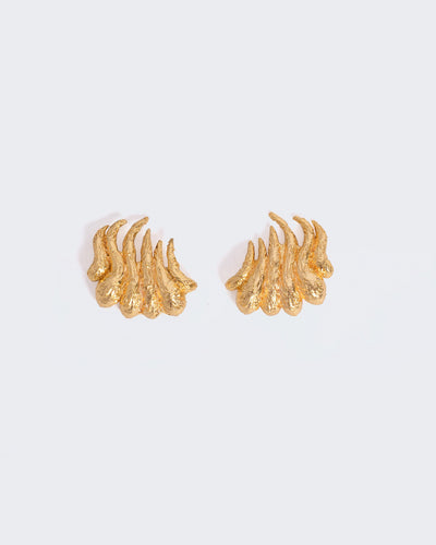 Wave Earrings Golden
