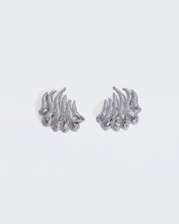Wave Earrings Silver