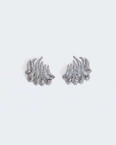 Wave Earrings Silver