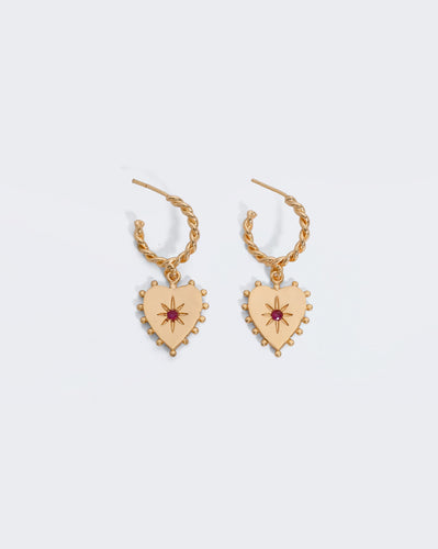 Fitzgerald Earrings - Ruby
