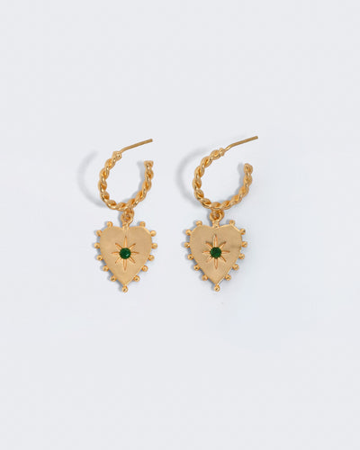 Fitzgerald Earrings - Emerald