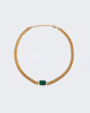 Load image into Gallery viewer, Cuban Cupid Choker - Green Onyx
