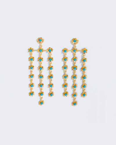 Masharabiya Earrings - Turquoise
