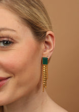 Load image into Gallery viewer, Montague Earrings - Green Onyx
