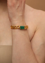 Load image into Gallery viewer, Francesca Bangle - Green Onyx

